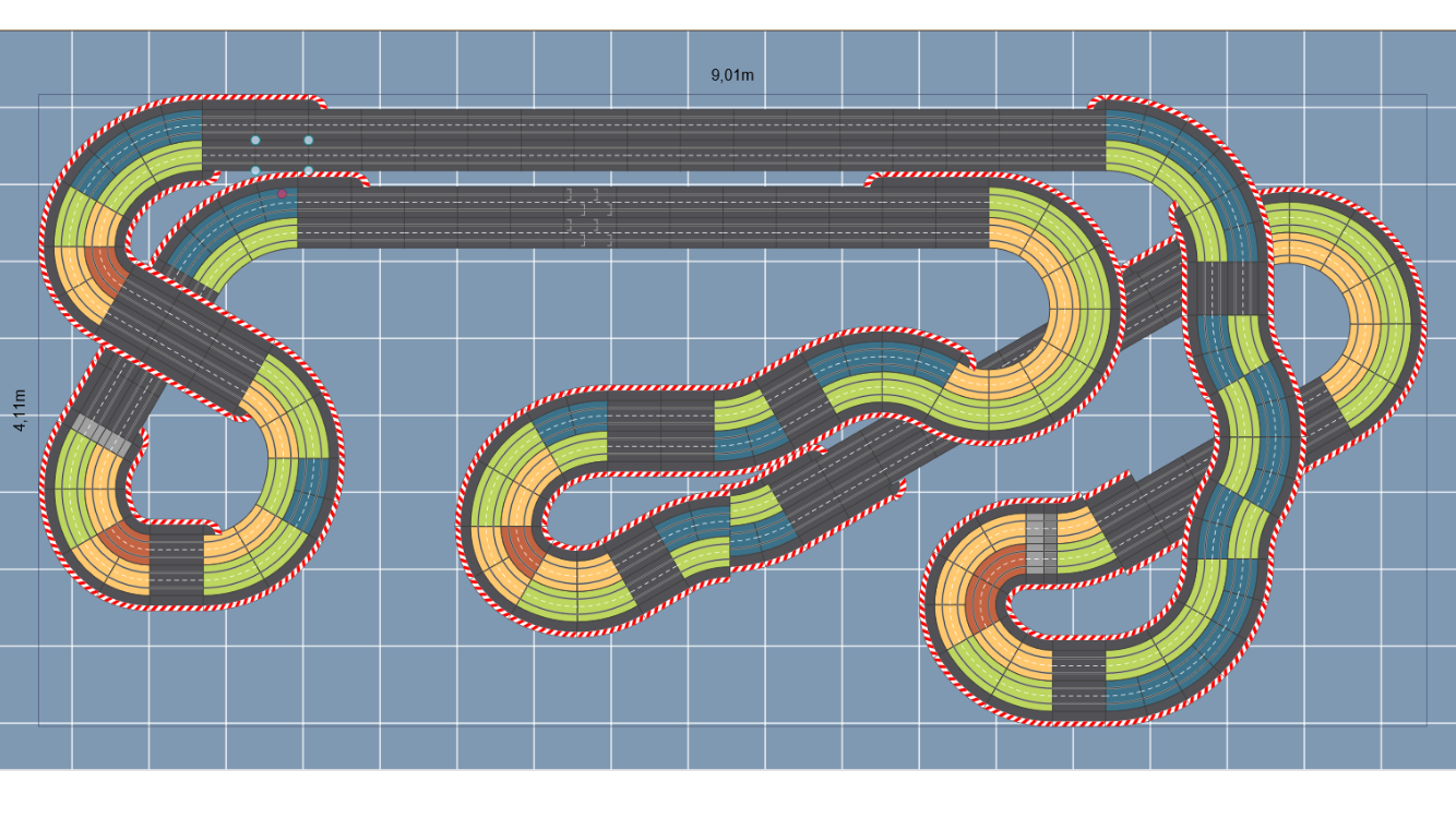 Layout Carrera Autorennbahn